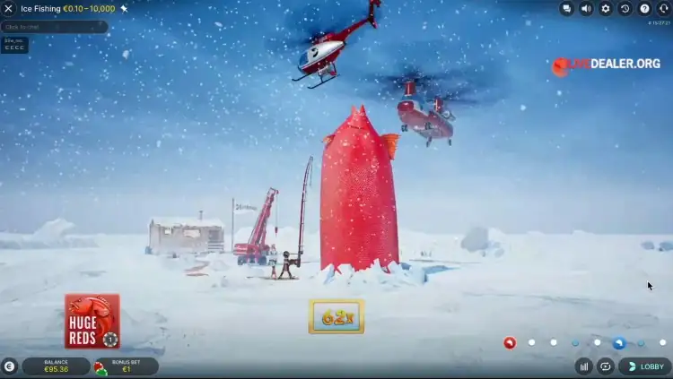 Rola prowadzącego w ice fishing live casino